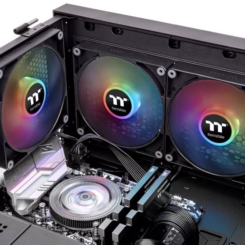 Ventilators Thermaltake CT120 ARGB Sync Melns Balts 500-2000 RPM Hidrauliskais
