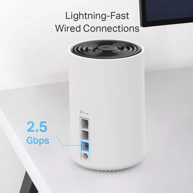 TP-Link Deco XE75 Pro AXE5400 Tri-Band Mesh Wi-Fi 6E sistēma (balta)