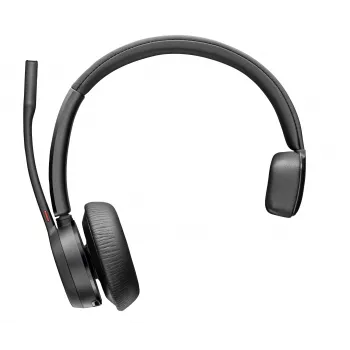 HP Poly Voyager 4310-M Microsoft Teams sertificētas Bluetooth austiņas ar USB-C uztvērēju BT700 un uzlādes statīvu