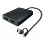 i-tec USB-A/USB-C Dual 4K/60 Hz HDMI Video Adapter, 0.27 m, USB Type-A/USB Type-C, 2 x HDMI, vīriešu/sieviešu, 3840 x 2160 pikseļi