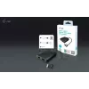 i-tec CADUAL4KHDMI USB-A/USB-C video adapteris diviem 4K/60 Hz HDMI monitoriem, 2x HDMI ligzdas, 0,27 m, 3840 x 2160, melnā krāsā