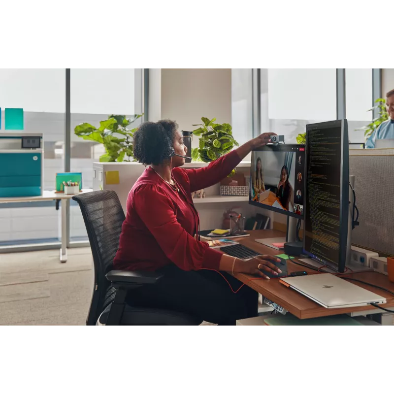 HP Poly Blackwire 3310 Monourālās austiņas Microsoft Teams sertificēts USB-C + USB-C/A adapteris