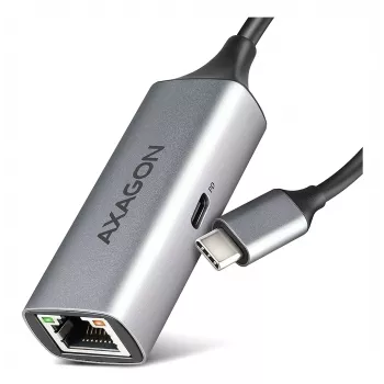 Axagon ADE-TXPD USB-C Gigabit Ethernet adapteris ar PD 100W