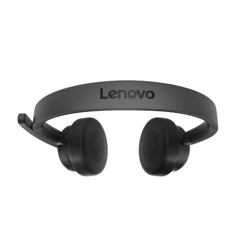 Lenovo bezvadu VoIP austiņas galvas saite birojam/zvanu centram Bluetooth melna