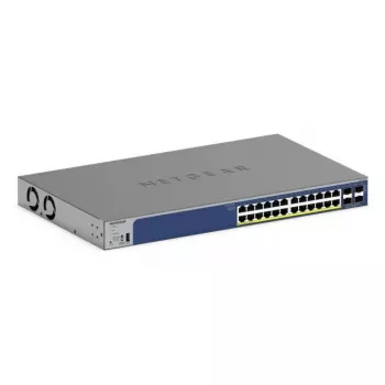 NETGEAR 28-Port PoE Gigabit/10G Sakraujams Vieds Slēdzis (GS728TXP)