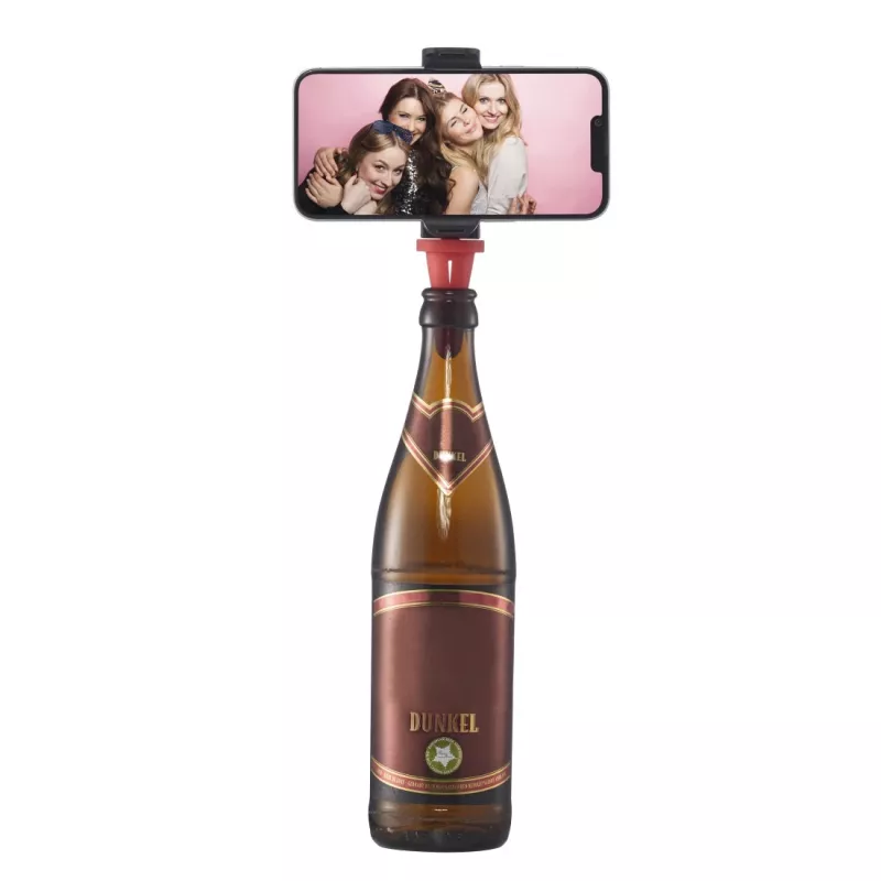 Hama Bottle Pod Fun pasīvais turētājs mobilajam telefonam Melns, Sarkans
