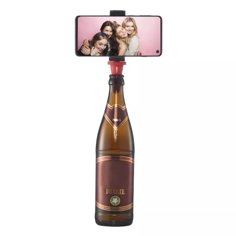 Hama Bottle Pod Fun pasīvais turētājs mobilajam telefonam Melns, Sarkans
