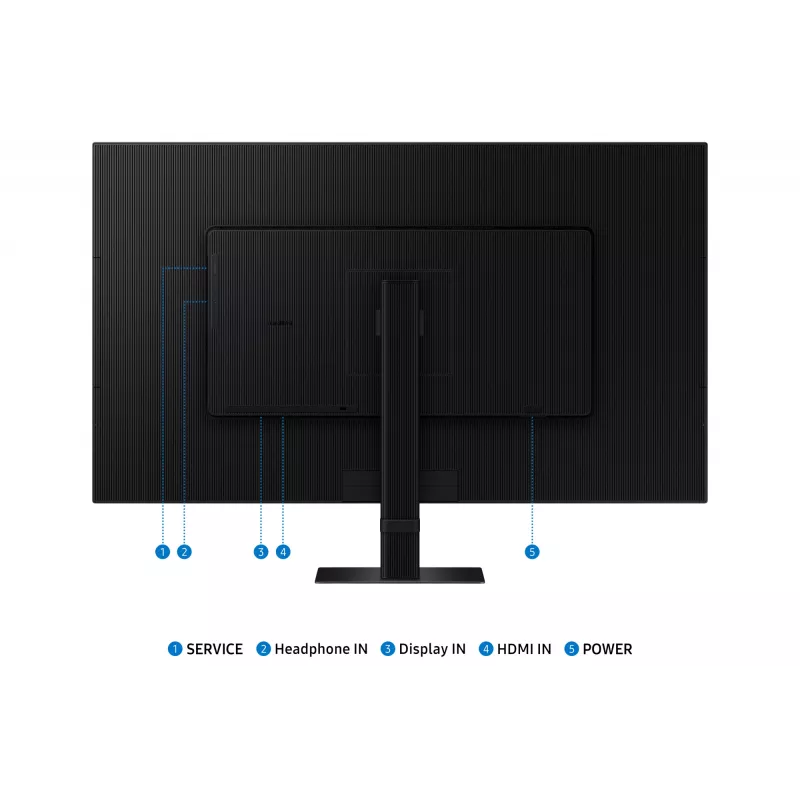 Samsung S70D datora monitors 81.3 cm (32 colli) 3840 x 2160 pikseļi 4K Ultra HD LED Melns