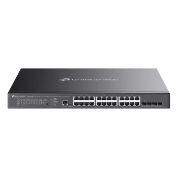 TP-Link Omada SG3428XMPP tīkla slēdzis, pārvaldāms L2+, Gigabit Ethernet (10/100/1000), PoE, 1U, melns