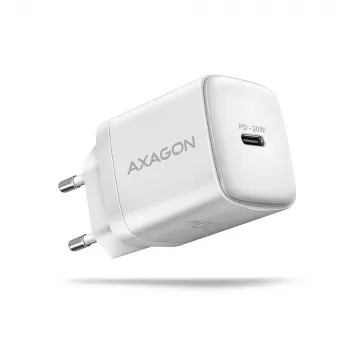 Axagon ACU-PD20W sienas lādētājs 1x QC3.0/AFC/FCP/PD type-C 20W balts
