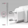 Axagon ACU-PD20W sienas lādētājs 1x QC3.0/AFC/FCP/PD type-C 20W balts