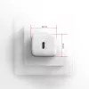 Axagon ACU-PD20W sienas lādētājs 1x QC3.0/AFC/FCP/PD type-C 20W balts