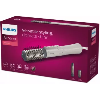 Philips 7000 sērijas BHA710/00 Gaisa veidotājs, karstā gaisa suka, silts, sudrabs, 1.8 m, 1000 W, AC