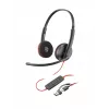 HP Poly Blackwire 3220 Stereo USB-C Melns Austiņas +USB-C/A Adapteris (Bulk)