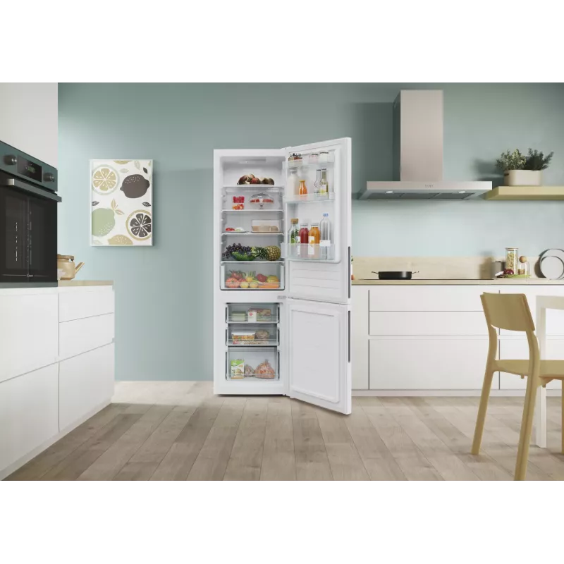 Candy City Combi CCT3L517EW Brīvi stāvošs Ledusskapis 260 L Balts