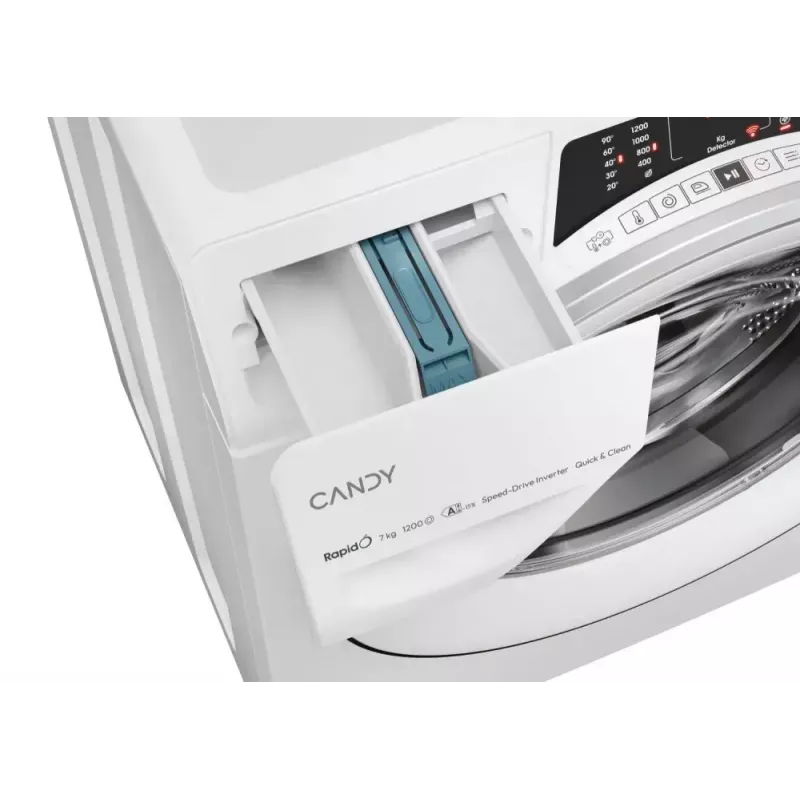 Candy RapidÓ RO4 274DWMS7/1-S veļas mazgājamā mašīna, priekšējā ielāde, 7 kg, 1200 apgr./min, balta