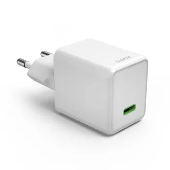 Hama 00201983 mobilais lādētājs austiņām, klēpjdatoram, power bank, viedtālrunim, planšetei balts AC ātrā uzlāde iekštelpām