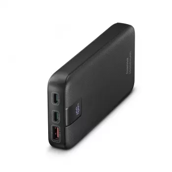 Hama 00201718 10000 mAh litija polimēra ārējais akumulators Quick Charge 3.0 Antracīts