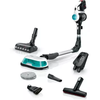 Bosch BCS71HYG1 stieņa putekļsūcējs/elektriskā slotiņa, akumulatora, slapjā/sausā tīrīšana, HEPA, bezputekļu maisa, 0.3 L, 23.5 W, melns/balts, 3 Ah