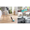 Bosch BCS71HYG1 stieņa putekļsūcējs/elektriskā slotiņa, akumulatora, slapjā/sausā tīrīšana, HEPA, bezputekļu maisa, 0.3 L, 23.5 W, melns/balts, 3 Ah