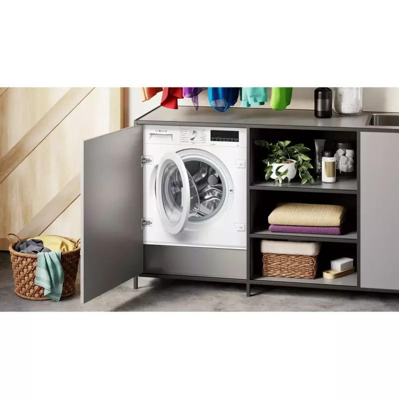 Bosch Serie 8 WIW28542EU veļas mazgājamā mašīna Priekšējā ielāde 8 kg 1400 RPM Balta