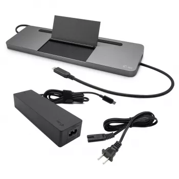 i-tec Metal SB-C Ergonomic 4K 3x Display Docking Station ar Power Delivery 85 W un Universāls Lādētājs 100 W