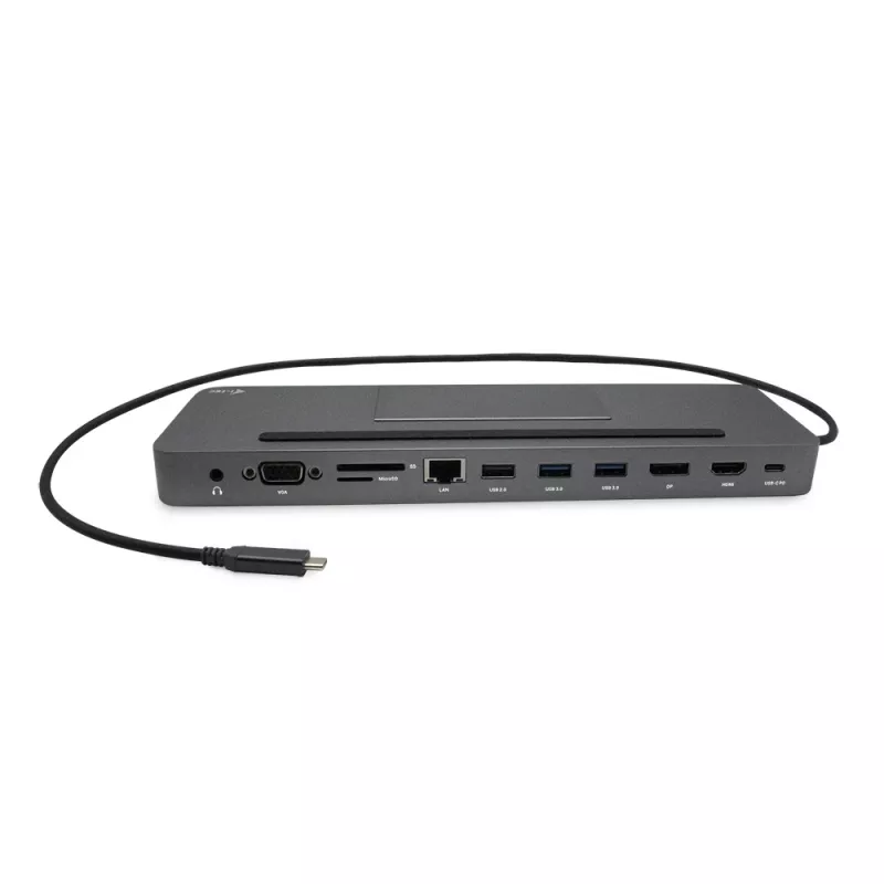 i-tec Metal SB-C Ergonomic 4K 3x Display Docking Station ar Power Delivery 85 W un Universāls Lādētājs 100 W
