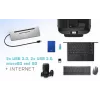 i-tec Metal SB-C Ergonomic 4K 3x Display Docking Station ar Power Delivery 85 W un Universāls Lādētājs 100 W