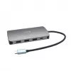 i-tec Metal USB-C Nano Dokstacija HDMI/VGA ar LAN un 100W Lādētājs