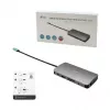 i-tec Metal USB-C Nano Dokstacija HDMI/VGA ar LAN un 100W Lādētājs