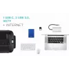 i-tec Metal USB-C Nano Dokstacija HDMI/VGA ar LAN un 100W Lādētājs