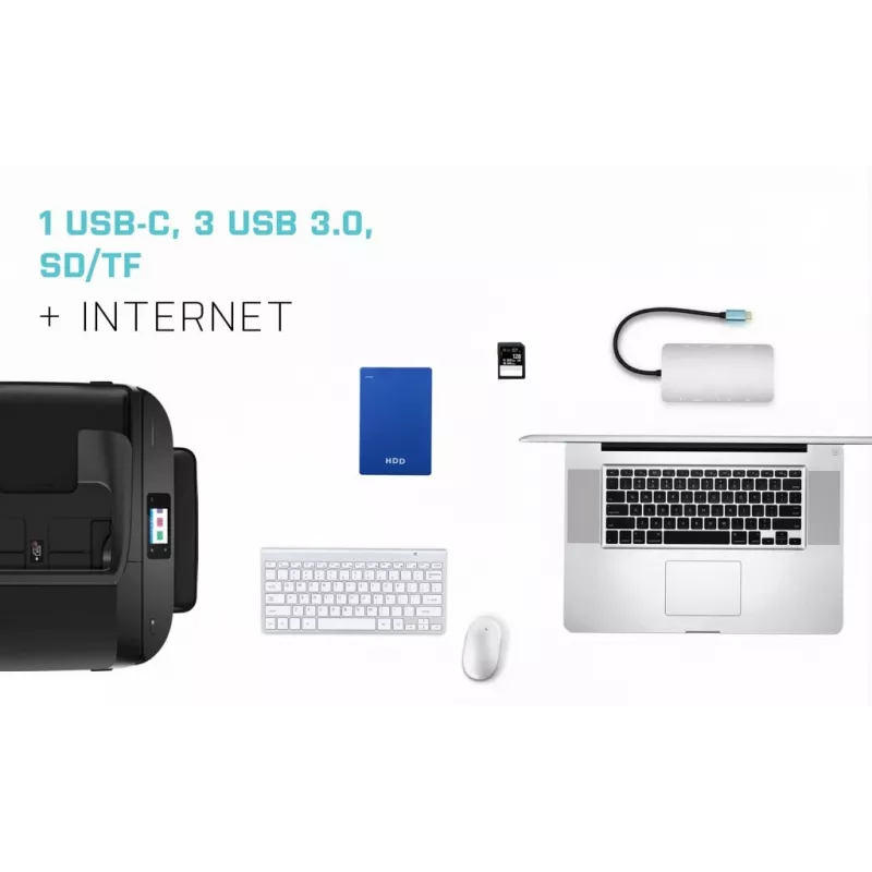 i-tec Metal USB-C Nano Dokstacija HDMI/VGA ar LAN un 100W Lādētājs
