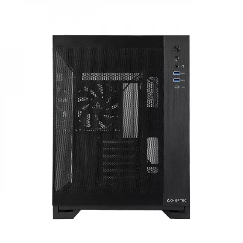 Chieftec GM-30B-M-OP mATX korpuss, melns, Cube