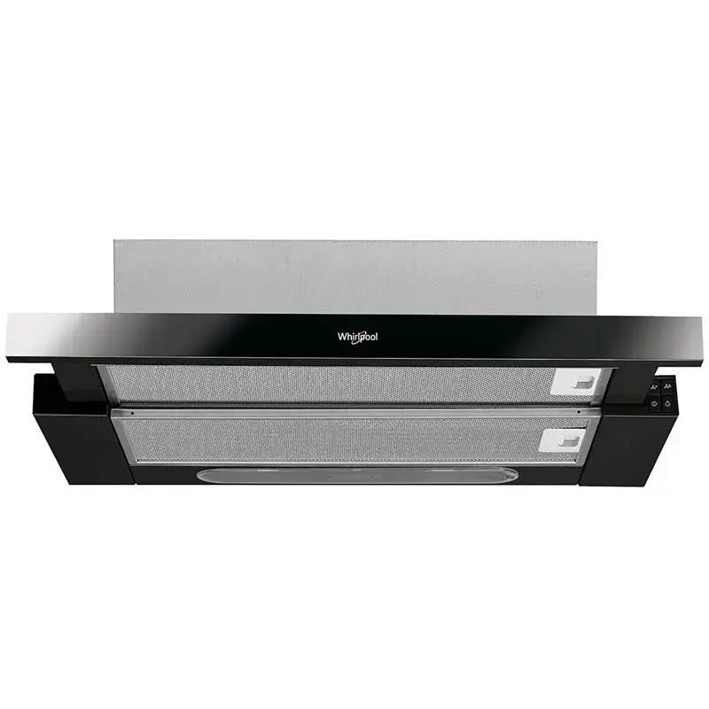 Daļēji iebūvējams tvaika nosūcējs WHIRLPOOL AKR750GK, 599 mm platums, 304 m³/h, melns