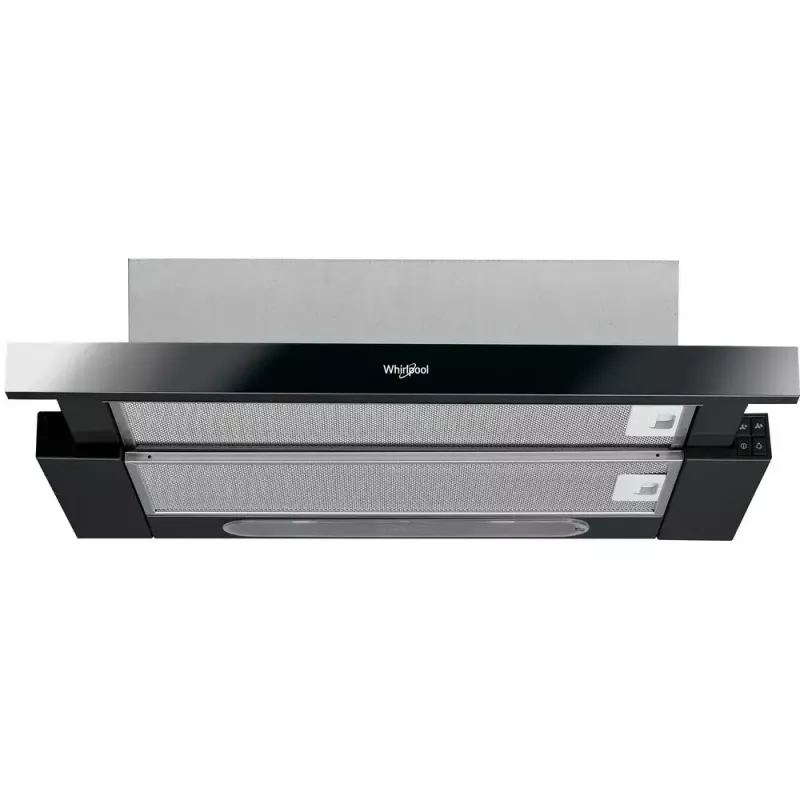 Daļēji iebūvējams tvaika nosūcējs WHIRLPOOL AKR750GK, 599 mm platums, 304 m³/h, melns