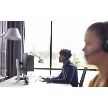 HP Poly EncorePro 320 ar Quick Disconnect Binaurālās austiņas TAA