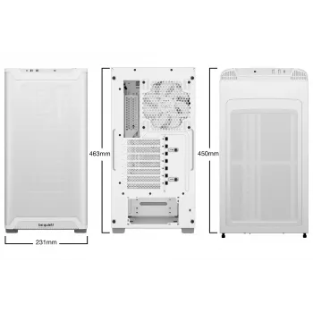 be quiet! PURE BASE 501 Airflow Window White Midi Tornis