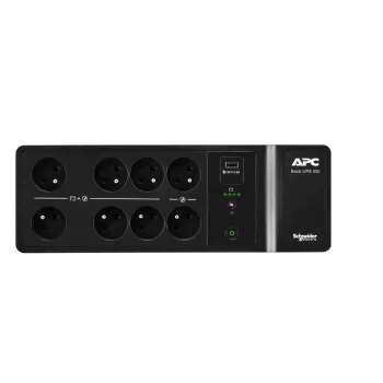 APC Back-UPS 500VA/300W, 8x Franču/Belģu kontaktligzdas, USB Type-A, nomaināms akumulators