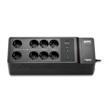 APC Back-UPS 500VA/300W grīdas/sienas stiprinājums, 230V, 8x Schuko kontaktligzdas, USB ports, lietotāja nomaināms akumulators