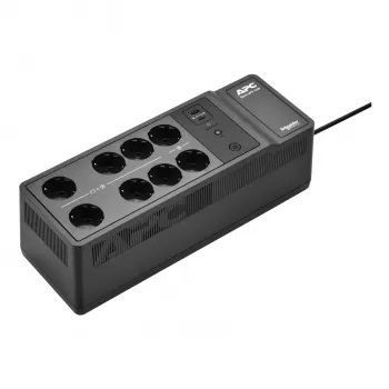 APC Back-UPS 1050VA/600W, sienas/grīdas montāža, 230V, 8x Schuko CEE 7/3 ligzdas, USB A+C, nomaināms akumulators