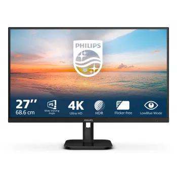 Philips 27E1N1800A/00 datora monitors 68.6 cm (27 collas) 3840 x 2160 pikseļi 4K Ultra HD LED Melns