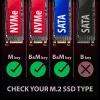 Axagon EEM2-GAM ārējais USB-C 10Gbps metāla korpuss M.2 NVMe un SATA SSD diskiem (bezskrūvju)