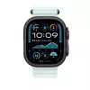 APPLE 49mm Ledus Zilā Okeāna Siksnas Pagarinājums - Melns Titāna Pārklājums