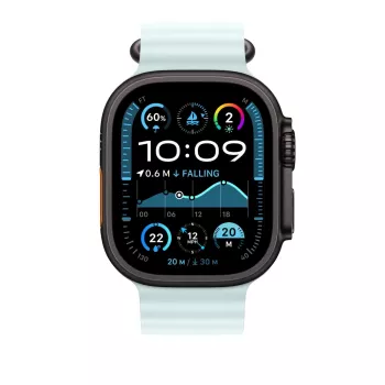 APPLE 49mm Ledus Zilā Okeāna Siksnas Pagarinājums - Melns Titāna Pārklājums