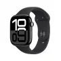 Viedpulkstenis Apple Watch Series 10 GPS 46mm Jet Black Alumīnija Korpusā ar Melnu Sporta Siksniņu S/M