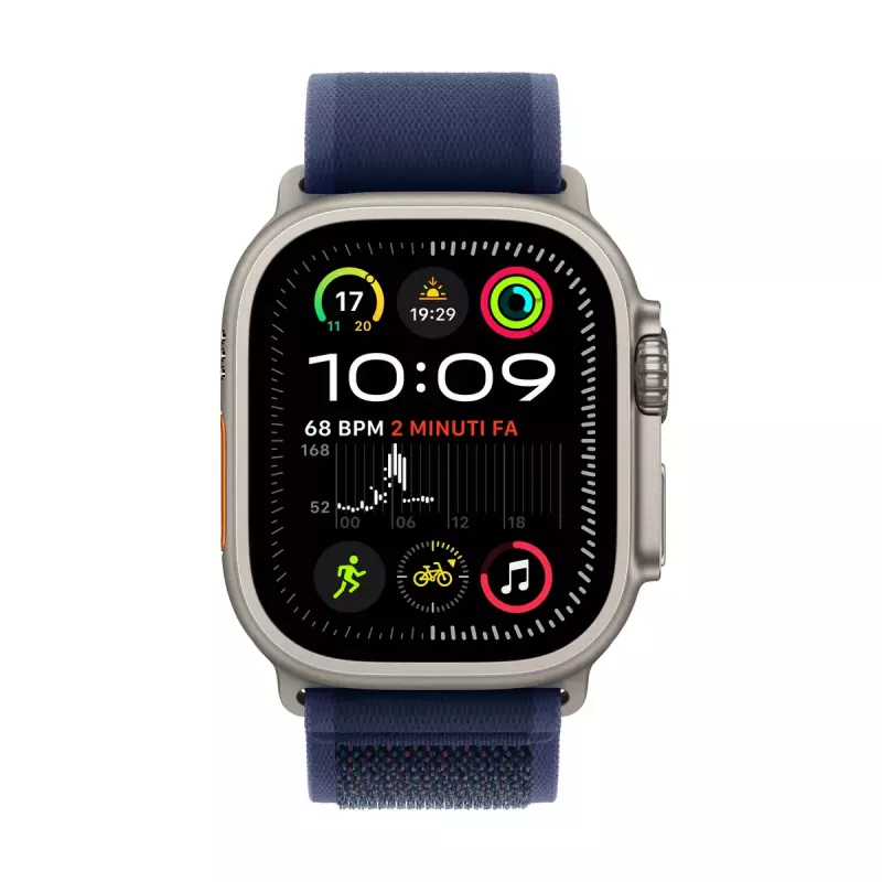 Apple Watch Ultra 2 GPS + Cellular 49mm dabīgais titāns Zilais Trail Loop S/M viedpulkstenis