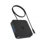 ICY BOX IB-DK4090-C Doku USB 3.2 Gen 2 (3.1 Gen 1) Type-C Melna