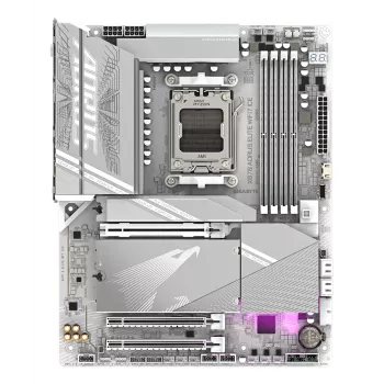 Mātesplate GIGABYTE X870 AORUS ELITE WIFI7 ICE — Socket AM5, AMD Ryzen 9000, DDR5, PCIe 5.0, Wi-Fi 7