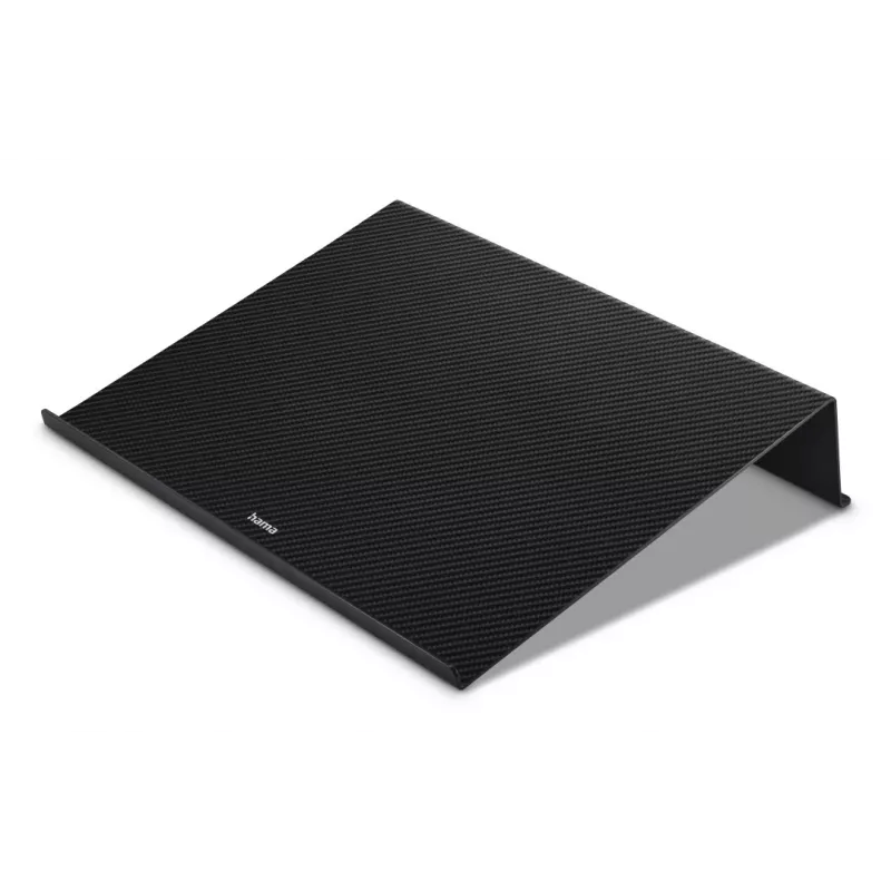 Hama Carbon portatīvā datora paliktnis, karbona izskats, līdz 46,7 cm (18,4 collas), melns