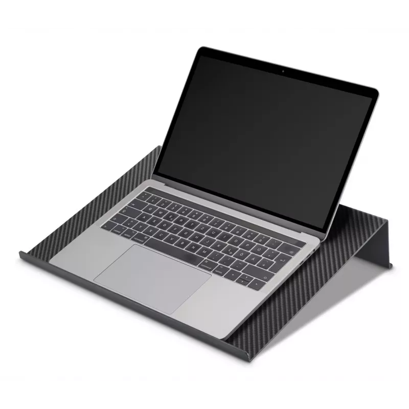 Hama Carbon portatīvā datora paliktnis, karbona izskats, līdz 46,7 cm (18,4 collas), melns